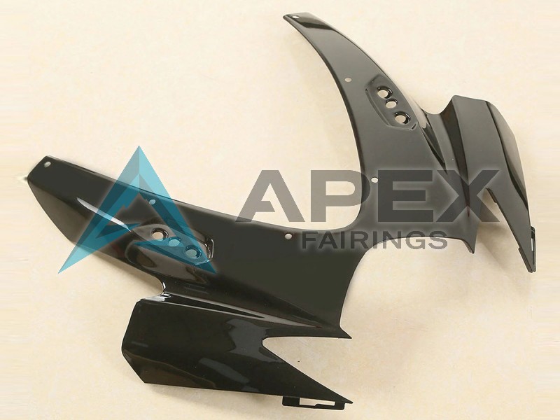 Glossy Black - Suzuki GSX-R750 (2006-2007) ABS Fairings | Apex Fairings — view 4