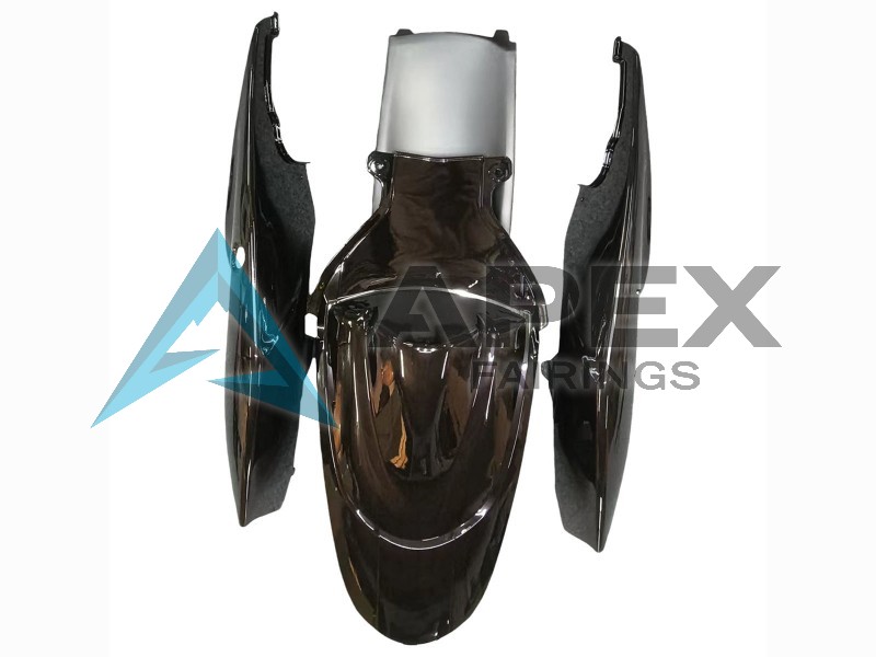 Glossy Black - Suzuki GSX-R750 (2006-2007) ABS Fairings | Apex Fairings — view 4