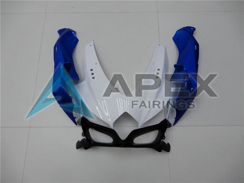 White Blue - Suzuki GSX-R750 (2008-2010) ABS Fairings | Apex Fairings — view 3