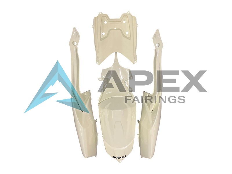 Cream White Red Black - Suzuki GSX-R750 (2008-2010) ABS Fairings | Apex Fairings — view 4