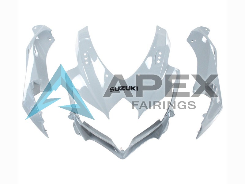 Glossy Grey - Suzuki GSX-R750 (2008-2010) ABS Fairings | Apex Fairings — view 4