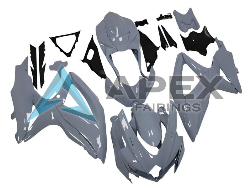 Nardo Grey - Suzuki GSX-R750 (2008-2010) ABS Fairings | Apex Fairings — view 3