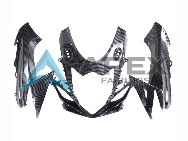 Black Carbon Fiber Red - Suzuki GSX-R750 (2011-2026) ABS Fairings | Apex Fairings — view 4