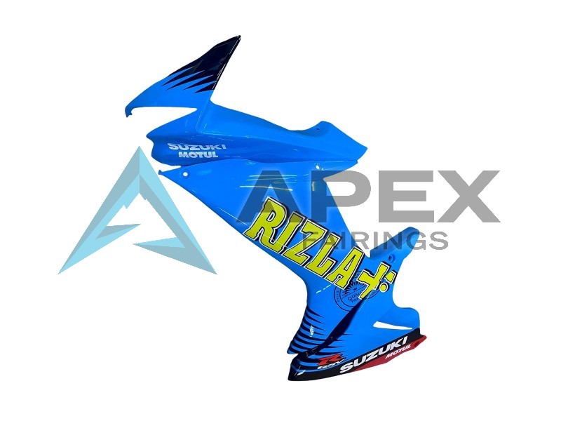 Blue Gold Red Black Rizla - Suzuki GSX-R750 (2011-2026) ABS Fairings | Apex Fairings — view 4