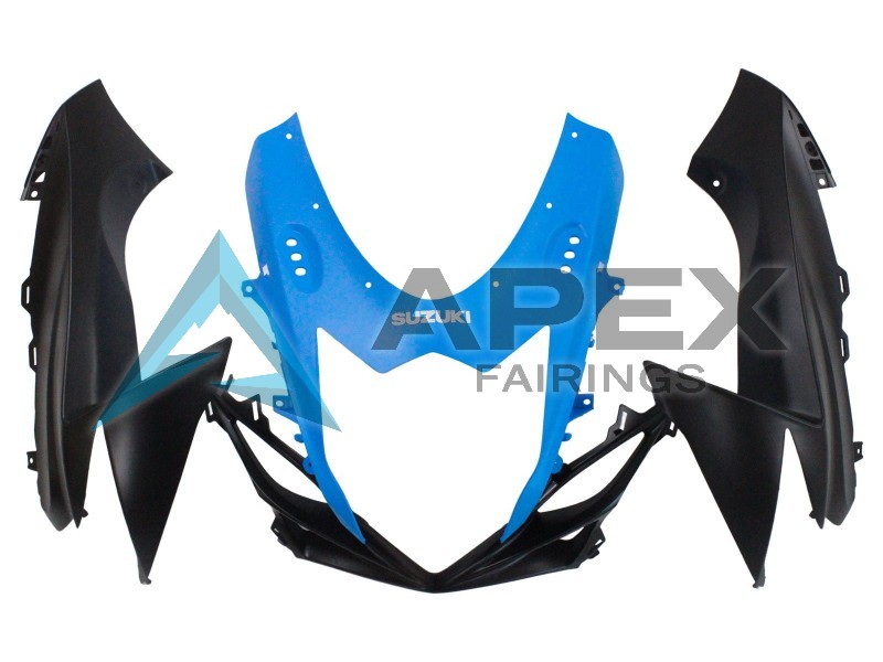Blue Matte Black - Suzuki GSX-R750 (2011-2026) ABS Fairings | Apex Fairings — view 4
