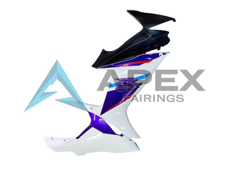 Blue Purple White - Suzuki GSX-R750 (2011-2026) ABS Fairings | Apex Fairings — view 4