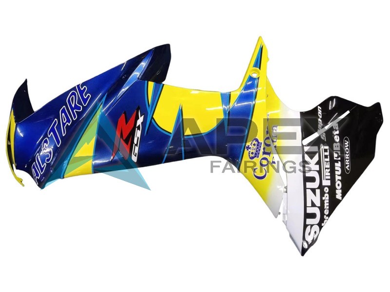 Yellow Blue White Black Corona Extra Alstare - Suzuki GSX-R750 (2011-2026) ABS Fairings | Apex Fairings — view 3