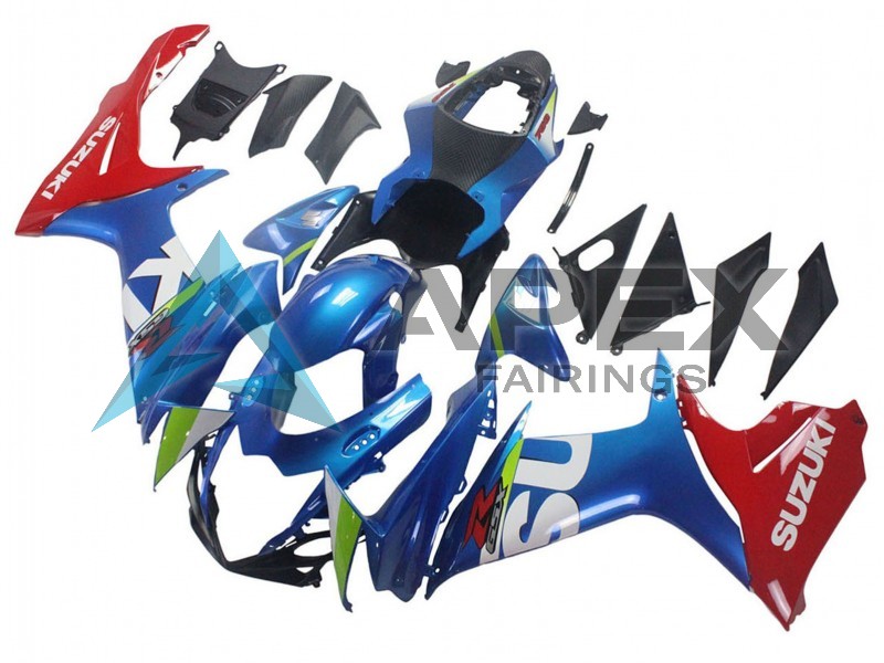 Blue Red - Suzuki GSX-R750 (2011-2026) ABS Fairings | Apex Fairings — view 2