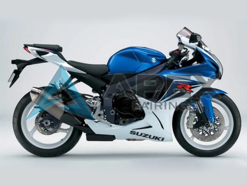 Blue White - Suzuki GSX-R750 (2011-2026) ABS Fairings | Apex Fairings — view 2
