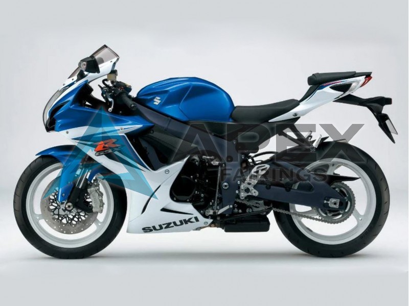 Blue White - Suzuki GSX-R750 (2011-2026) ABS Fairings | Apex Fairings — view 3