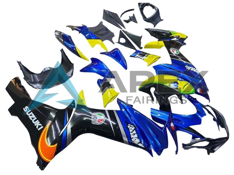 Blue Yellow - Suzuki GSX-R750 (2011-2026) ABS Fairings | Apex Fairings — view 2