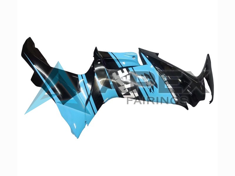 Glossy Black Light Blue - Suzuki GSX-R750 (2011-2026) ABS Fairings | Apex Fairings — view 4