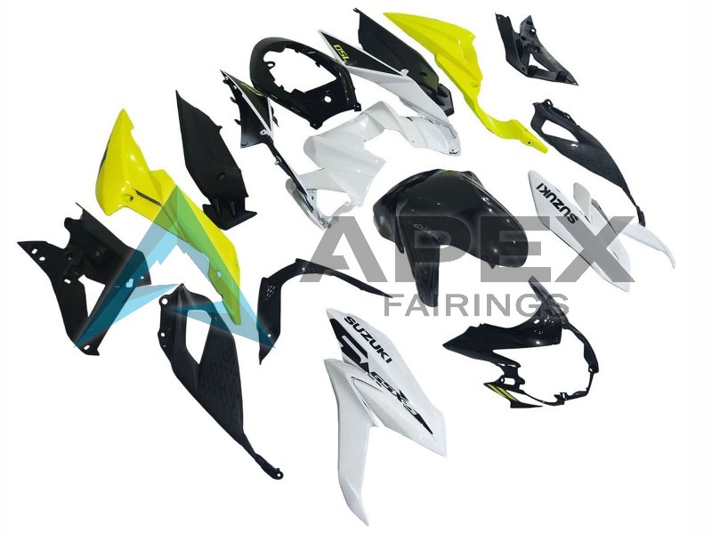White Yellow - Suzuki GSX-S750 (2017-2022) ABS Fairings | Apex Fairings — view 3