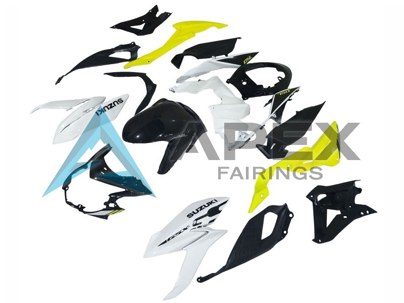 White Yellow - Suzuki GSX-S750 (2017-2022) ABS Fairings | Apex Fairings — view 4