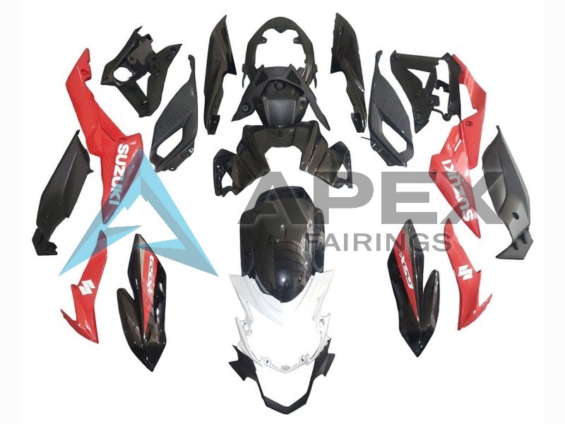 Red White - Suzuki GSX-S750 (2017-2022) ABS Fairings | Apex Fairings — view 2
