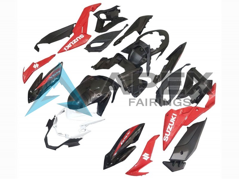 Red White - Suzuki GSX-S750 (2017-2022) ABS Fairings | Apex Fairings — view 3