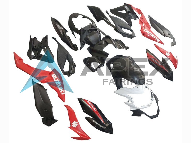 Red White - Suzuki GSX-S750 (2017-2022) ABS Fairings | Apex Fairings — view 4
