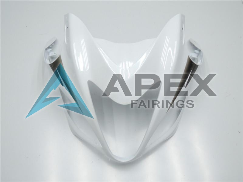 White - Suzuki GSX-R1300 Hayabusa (2008-2020) ABS Fairings | Apex Fairings — view 4
