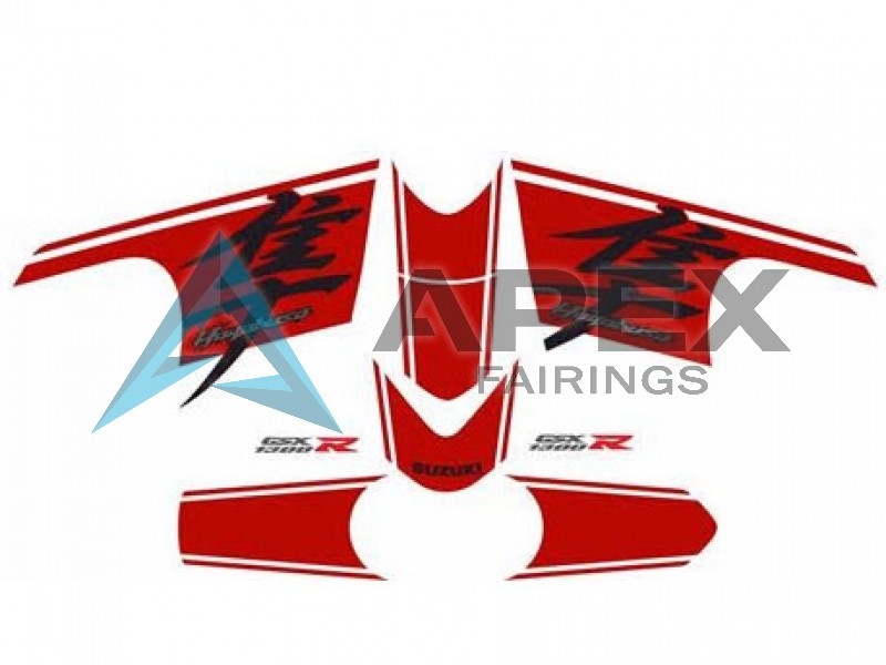 Glossy Black Red - Suzuki GSX-R1300 Hayabusa (2008-2020) ABS Fairings | Apex Fairings — view 2