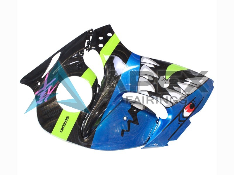 Blue Green Black Shark 46 - Suzuki GSX-R1300 Hayabusa (2008-2020) ABS Fairings | Apex Fairings — view 4
