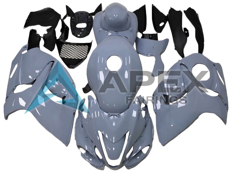 Glossy Nardo Grey - Suzuki GSX-R1300 Hayabusa (2008-2020) ABS Fairings | Apex Fairings — view 2
