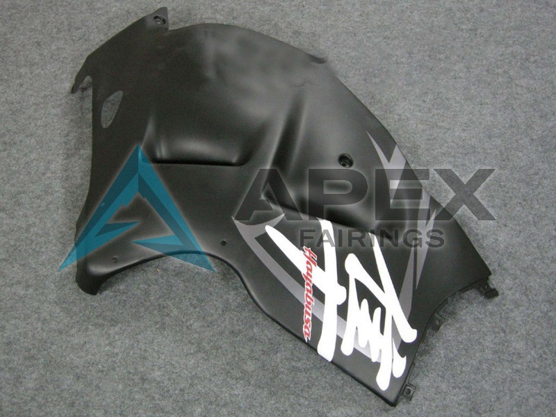 Matte Black - Suzuki GSX-R1300 Hayabusa (1999-2007) ABS Fairings | Apex Fairings — view 2