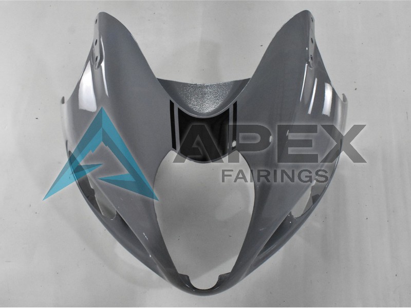 Nardo Grey Black No Decal - Suzuki GSX-R1300 Hayabusa (1999-2007) ABS Fairings | Apex Fairings — view 4