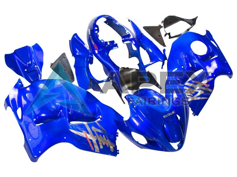 Blue - Suzuki GSX-R1300 Hayabusa (1999-2007) ABS Fairings | Apex Fairings — view 2