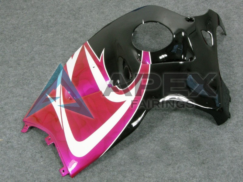 Pink White Black - Suzuki GSX-R1300 Hayabusa (1999-2007) ABS Fairings | Apex Fairings — view 2