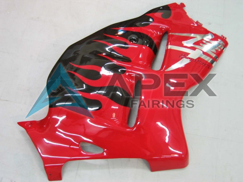 Red Black - Suzuki GSX-R1300 Hayabusa (1999-2007) ABS Fairings | Apex Fairings — view 2