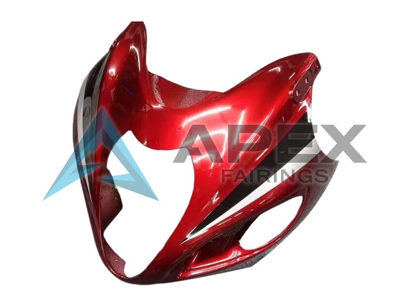 Red Glossy Black - Suzuki GSX-R1300 Hayabusa (1999-2007) ABS Fairings | Apex Fairings — view 4