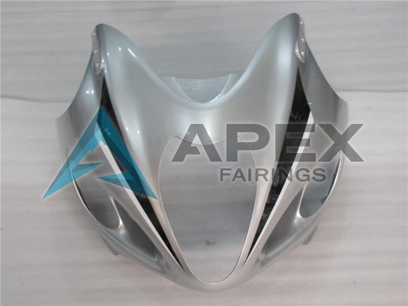 Silver Black - Suzuki GSX-R1300 Hayabusa (1999-2007) ABS Fairings | Apex Fairings — view 4
