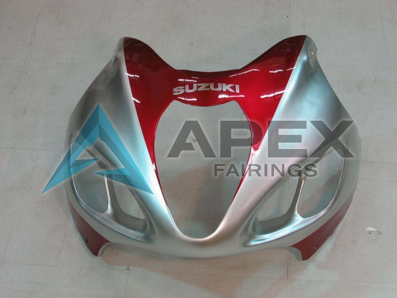 Silver Red - Suzuki GSX-R1300 Hayabusa (1999-2007) ABS Fairings | Apex Fairings — view 2