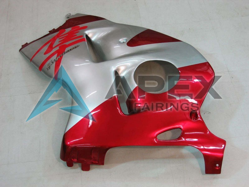 Silver Red - Suzuki GSX-R1300 Hayabusa (1999-2007) ABS Fairings | Apex Fairings — view 3