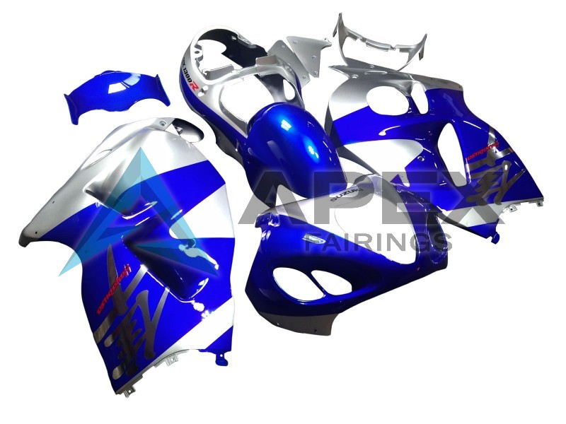 Blue Silver - Suzuki GSX-R1300 Hayabusa (1999-2007) ABS Fairings | Apex Fairings — view 2