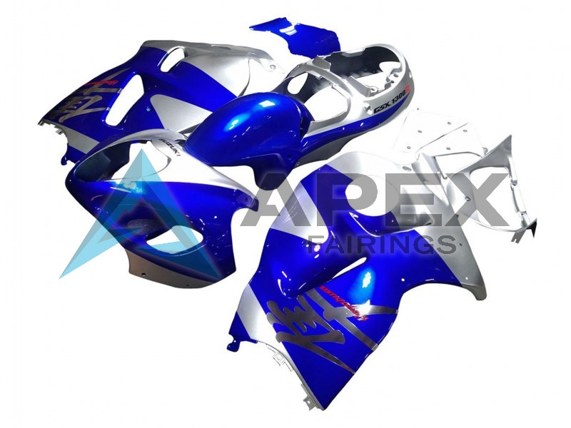 Blue Silver - Suzuki GSX-R1300 Hayabusa (1999-2007) ABS Fairings | Apex Fairings — view 3