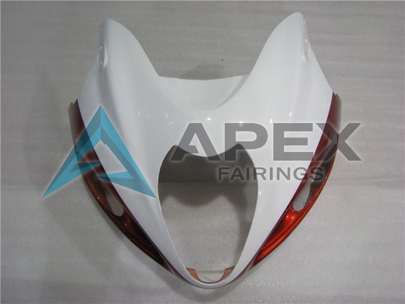 White Orange Black - Suzuki GSX-R1300 Hayabusa (1999-2007) ABS Fairings | Apex Fairings — view 4