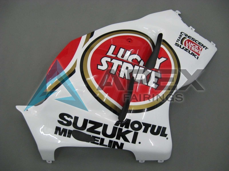 White Red Motul - Suzuki GSX-R1300 Hayabusa (1999-2007) ABS Fairings | Apex Fairings — view 4