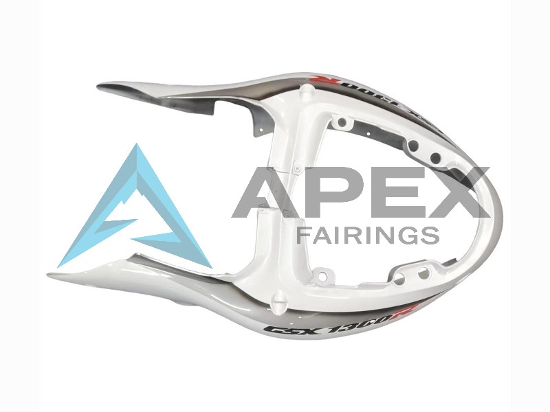 White Silver - Suzuki GSX-R1300 Hayabusa (1999-2007) ABS Fairings | Apex Fairings — view 4