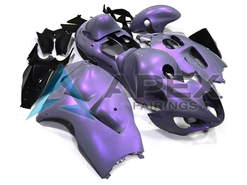 Chameleon Grey Dazz Pearl Purple - Suzuki GSX-R1300 Hayabusa (1999-2007) ABS Fairings | Apex Fairings — view 2