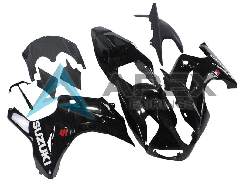 Glossy Black - Suzuki SV650 Pointy (2003-2013) ABS Fairings | Apex Fairings — view 2