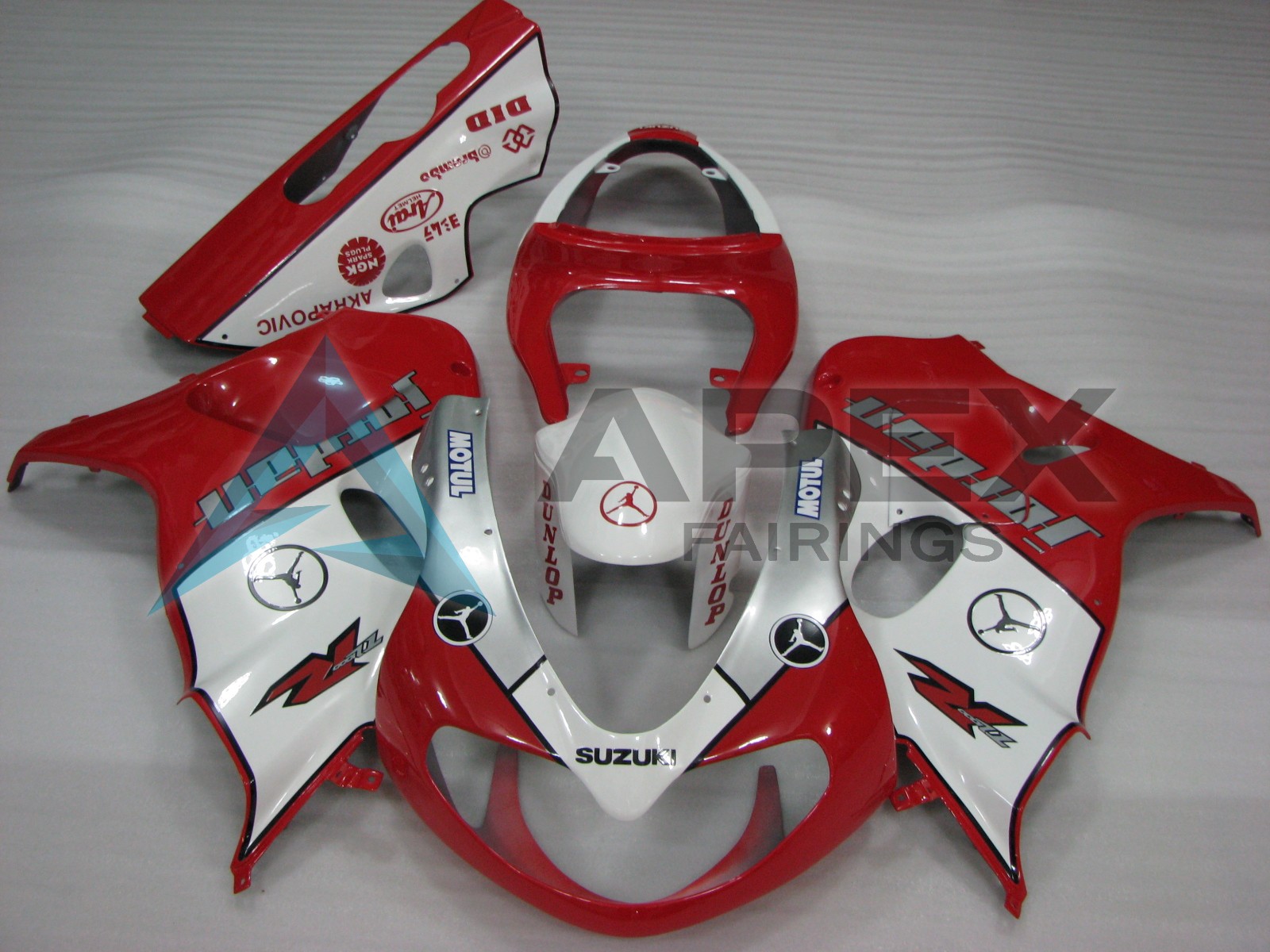 Gloss Red & White - Suzuki TL1000R (1998-2003) ABS Fairings | Apex Fairings