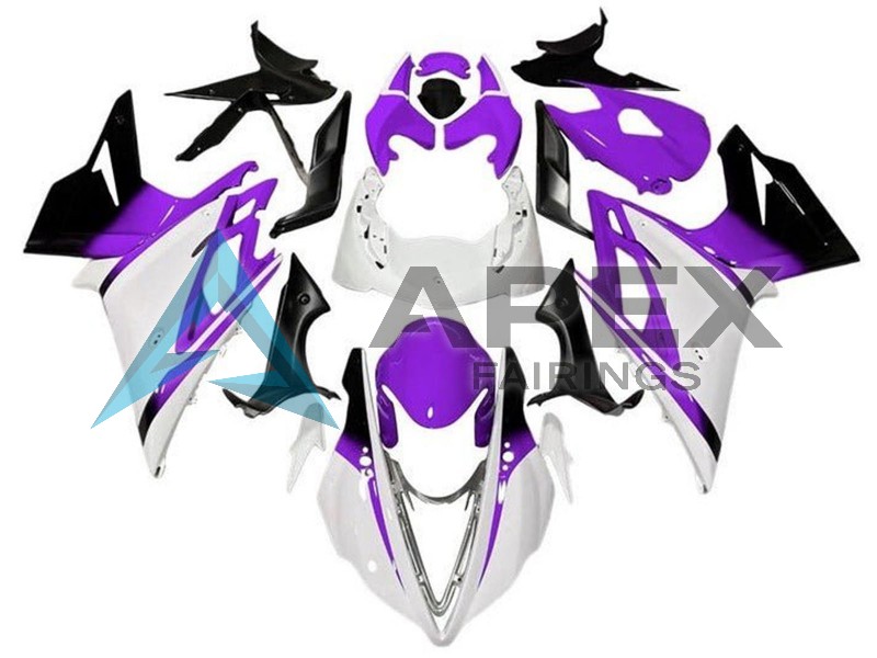 White Purple Glossy Black - Triumph Daytona 675 (2013-2016) ABS Fairings | Apex Fairings