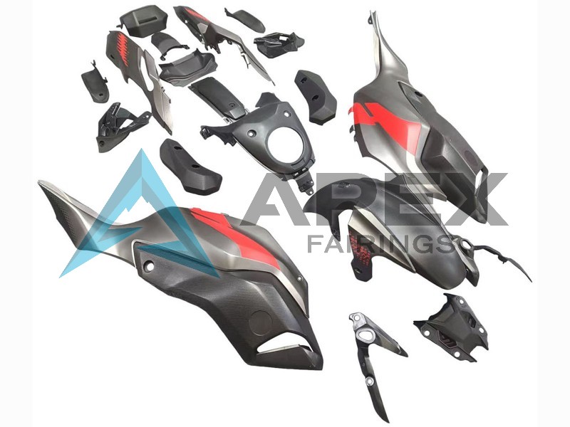 Grey Red - Yamaha FZ-07 / MT-07 (2014-2017) ABS Fairings | Apex Fairings — view 2
