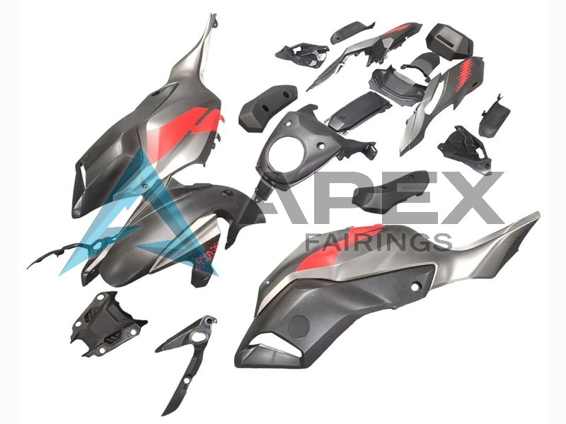Grey Red - Yamaha FZ-07 / MT-07 (2014-2017) ABS Fairings | Apex Fairings — view 3