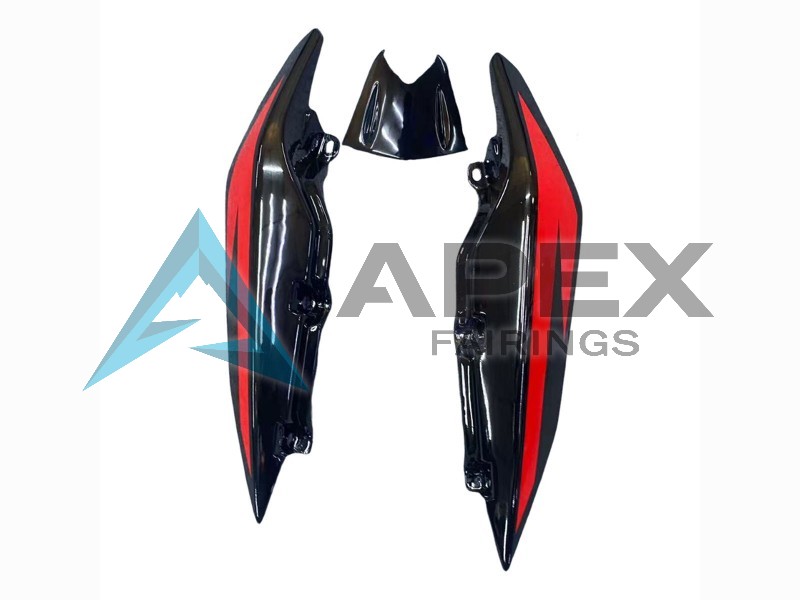 Black Red White - Yamaha FZ6R / XJ6 Diversion F (2009-2015) ABS Fairings | Apex Fairings — view 4