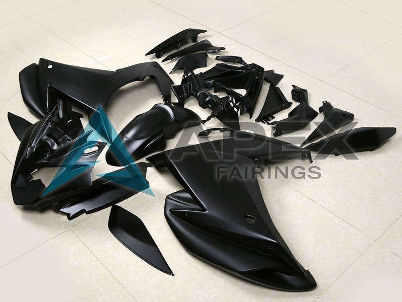 Matte Black - Yamaha FZ6R / XJ6 Diversion F (2009-2015) ABS Fairings | Apex Fairings — view 2