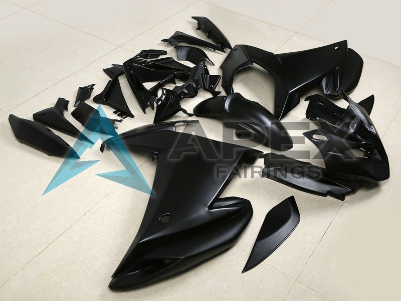 Matte Black - Yamaha FZ6R / XJ6 Diversion F (2009-2015) ABS Fairings | Apex Fairings — view 3