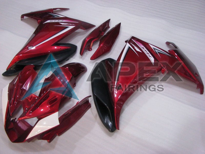 Red White Black - Yamaha FZ6R / XJ6 Diversion F (2009-2015) ABS Fairings | Apex Fairings — view 3