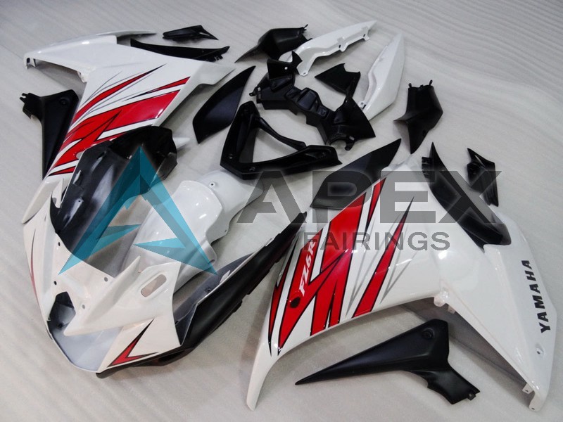 White Red Black - Yamaha FZ6R / XJ6 Diversion F (2009-2015) ABS Fairings | Apex Fairings — view 2